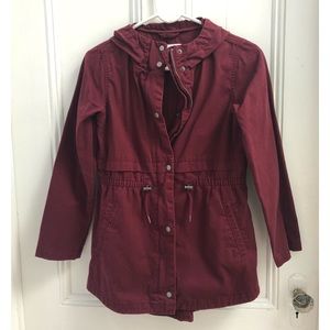Old Navy Hooded Jacket in Wine